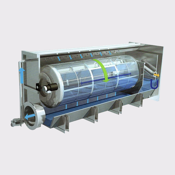 Filtro de precisión de tambor rotatorio