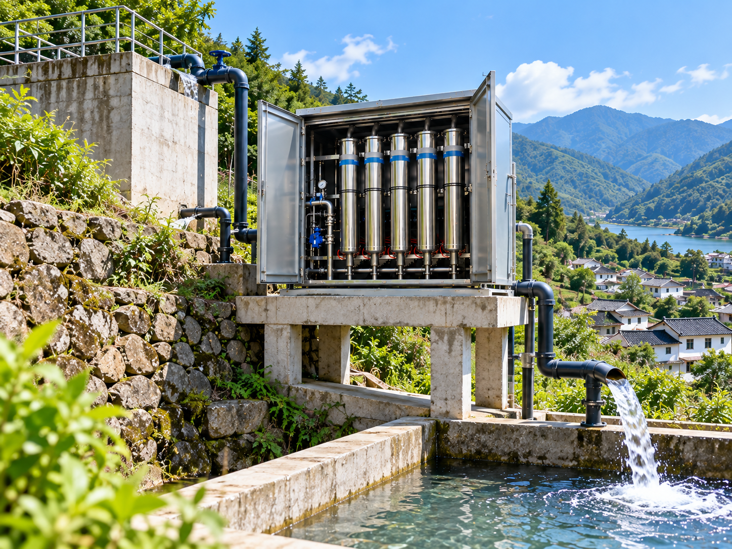 Sistema de tratamiento de agua microeléctrico UF